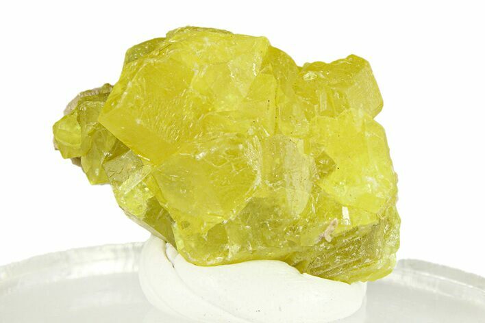 Lemon-Yellow Sulfur Crystal Cluster - Italy #293270